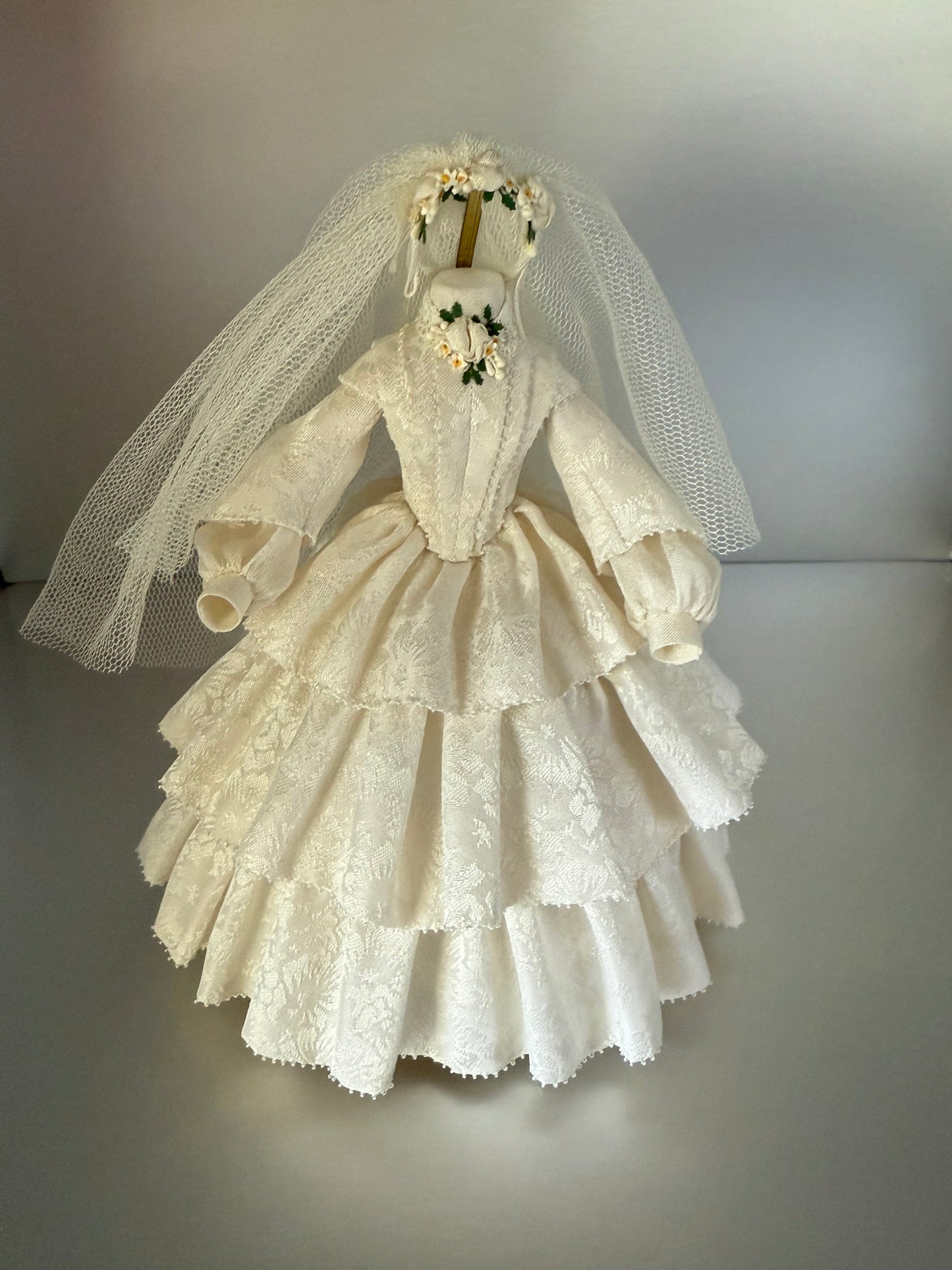 1:12 Scale Bridal Gown by Carole Sahlstrand