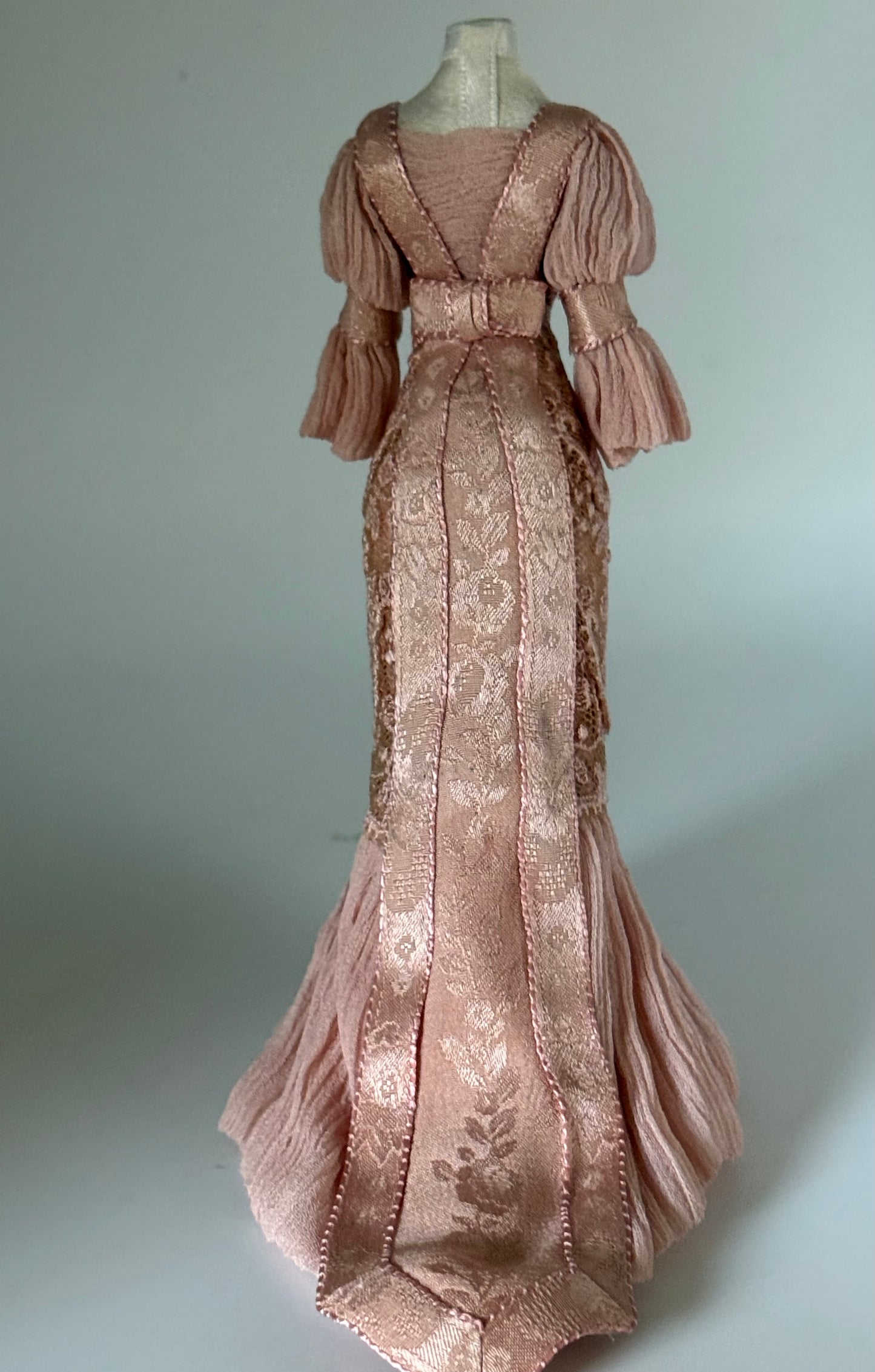 1:12 Scale Beautiful Blush Gown