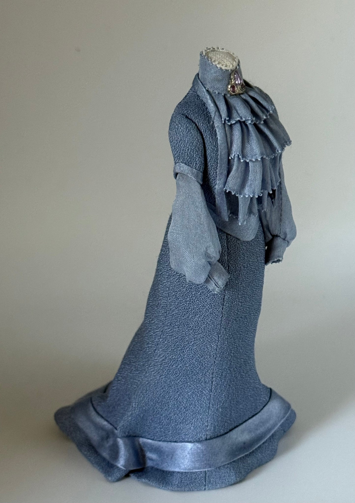 1:12 Scale Ruffled Bodice Gown
