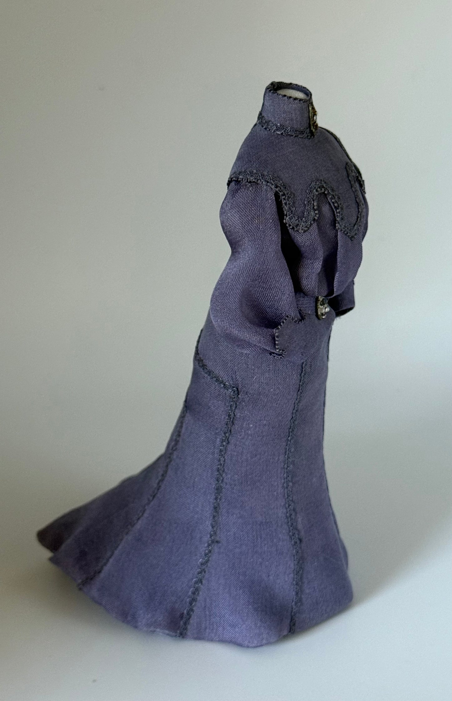 1:12 Scale Deep Lavender Gown