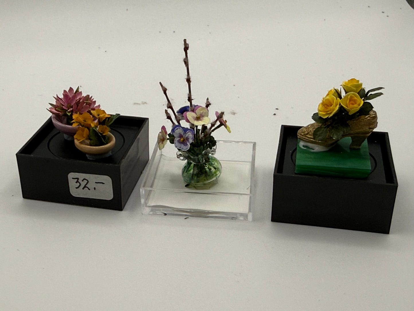 3 Small Floral Arrangements
