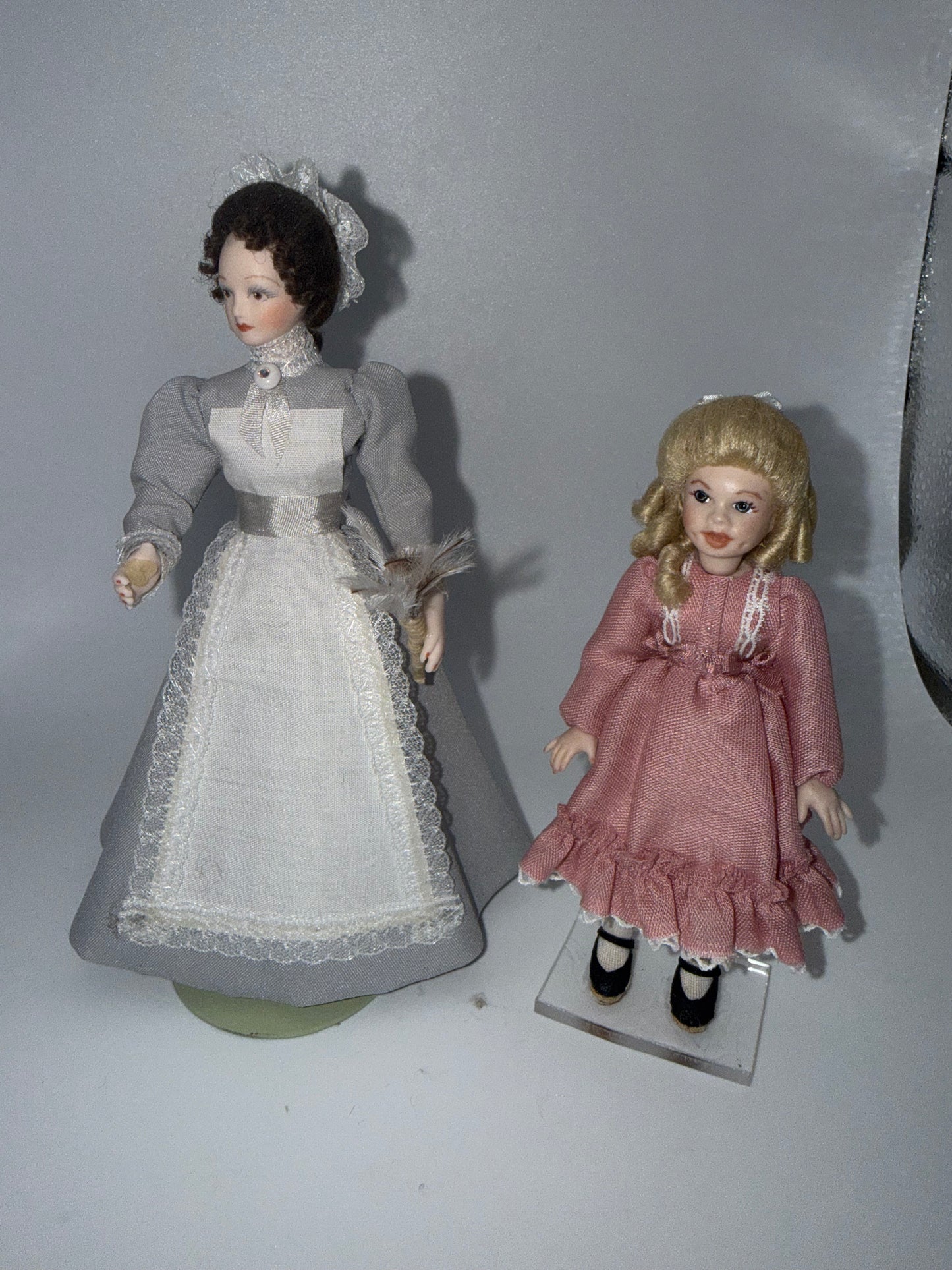 Maid and little girl