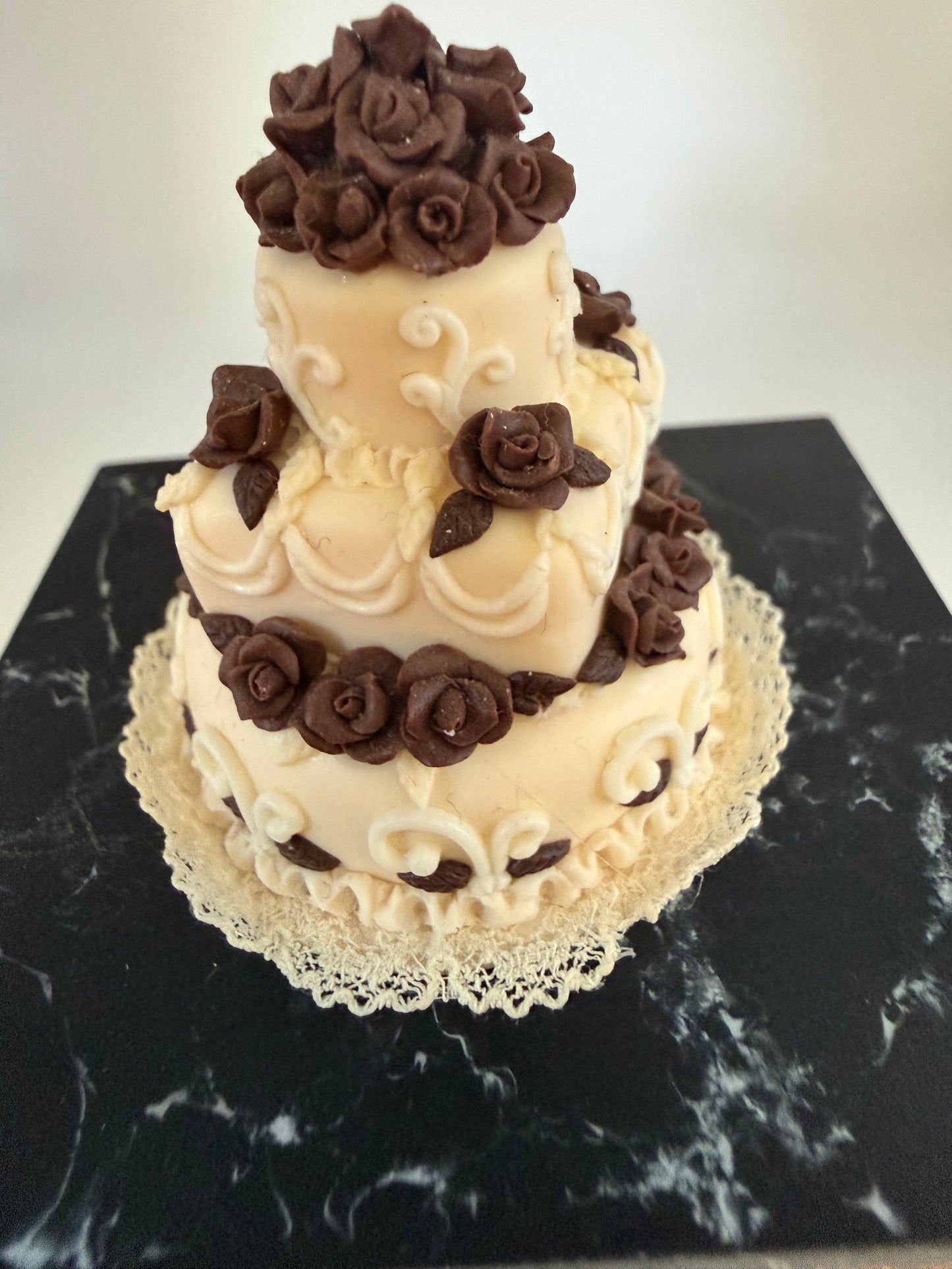Chocolate and White Wedding Cake
