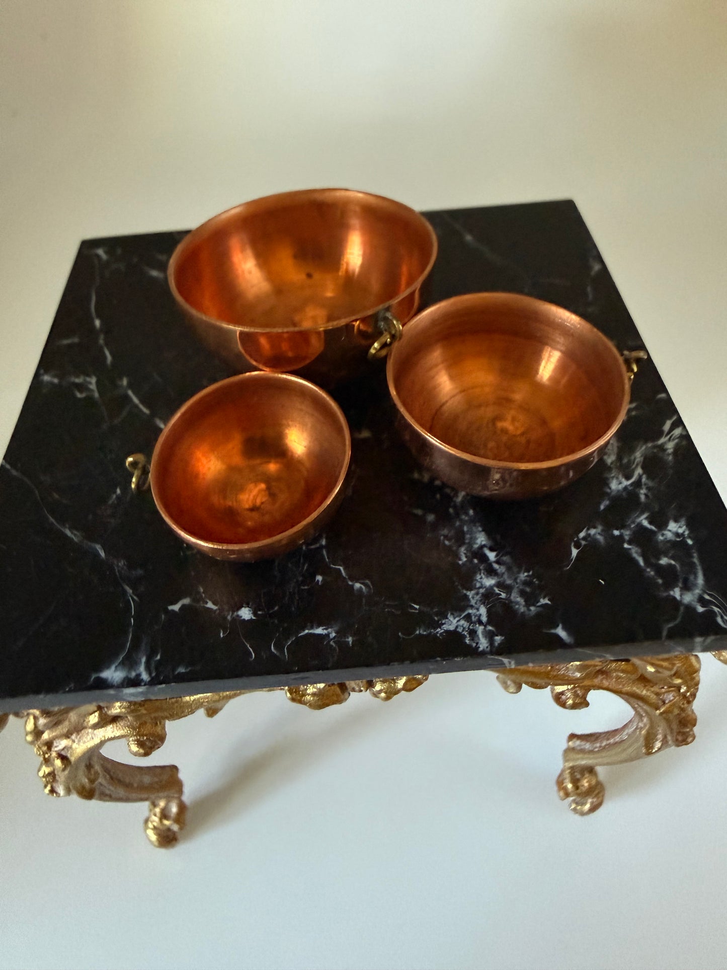 3 Copper bowls