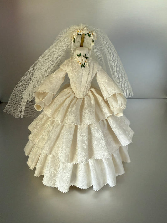 1:12 Scale Bridal Gown by Carole Sahlstrand