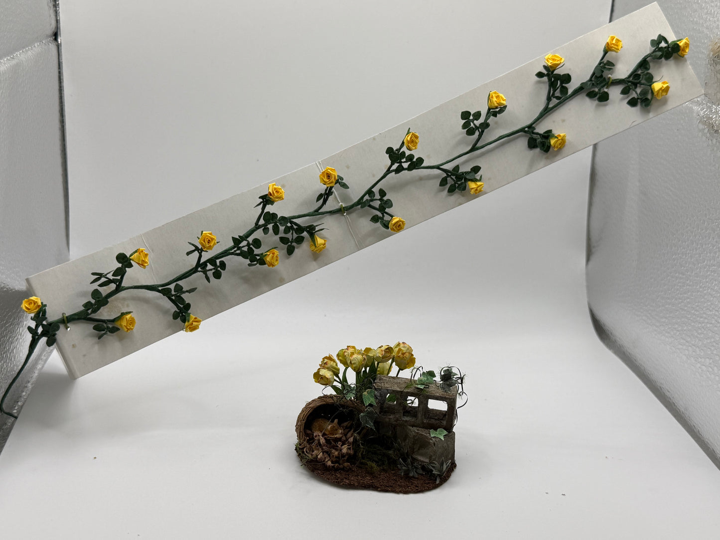 Yellow Roses and Garden Cluster