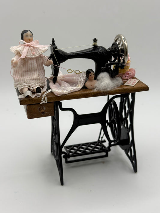 Sewing Machine with Doll