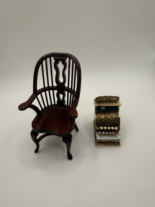 Chair and Cash register