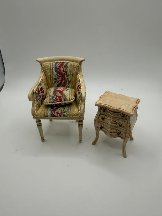 Chair and side table