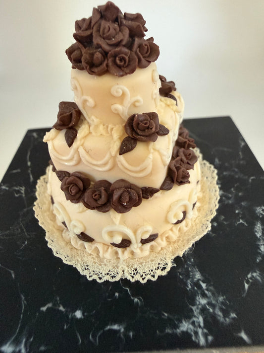 Chocolate and White Wedding Cake