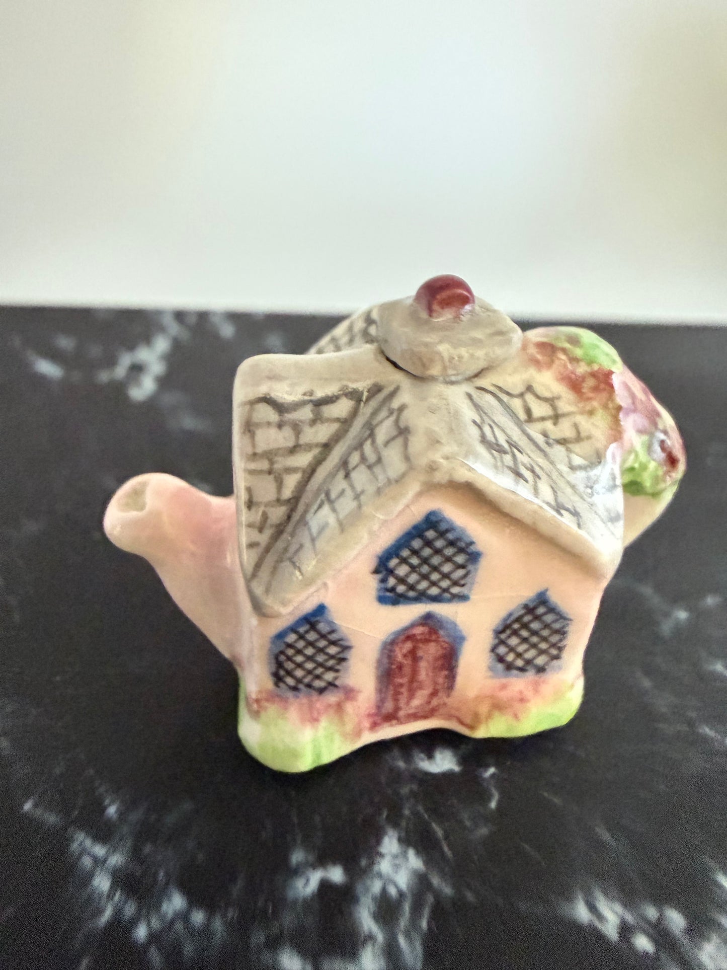 Pink House Teapot