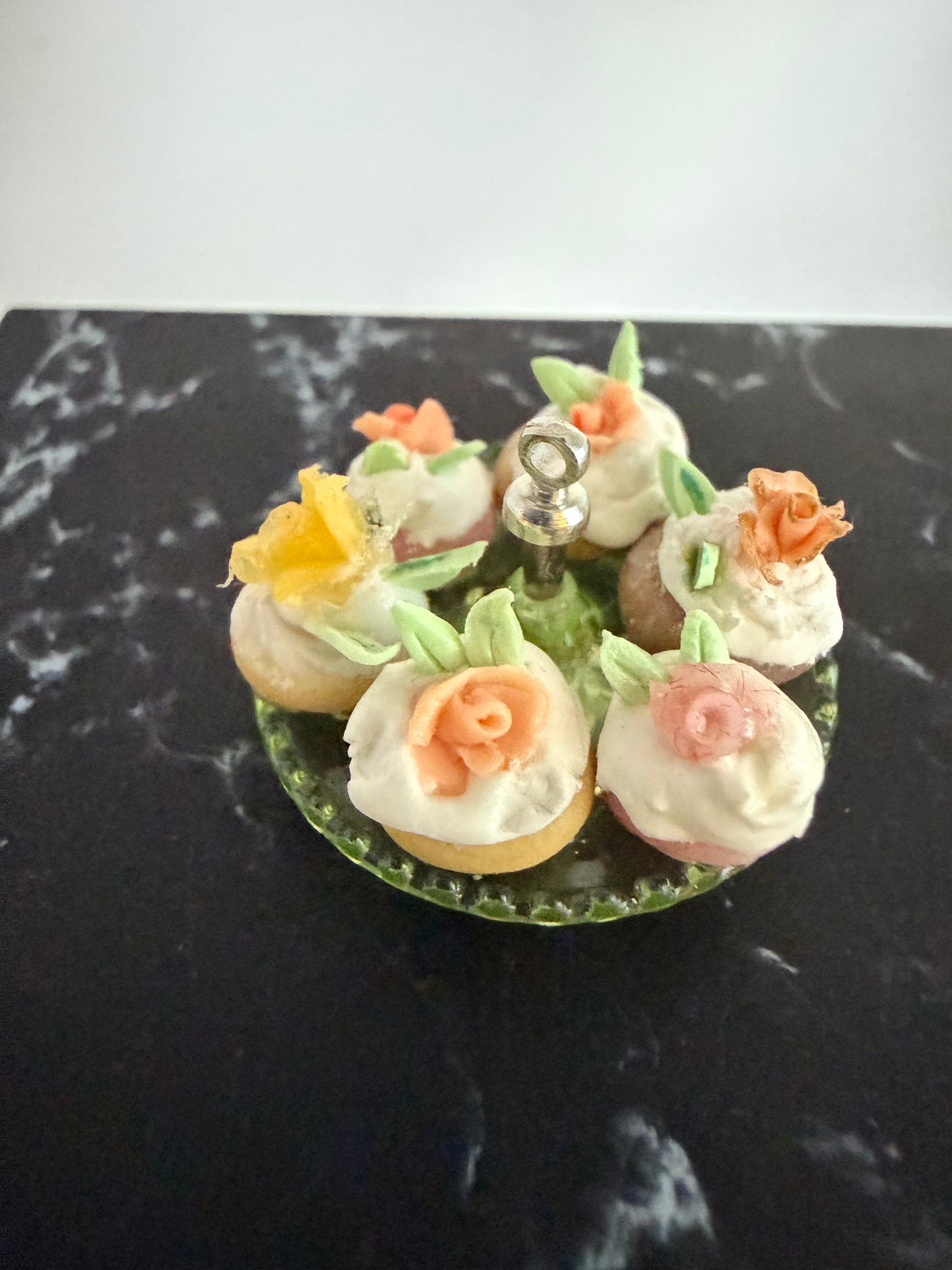 Cream Puffs with flowers