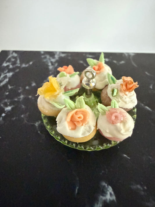 Cream Puffs with flowers