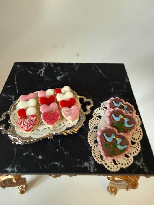 Heart cookies and Chocolates
