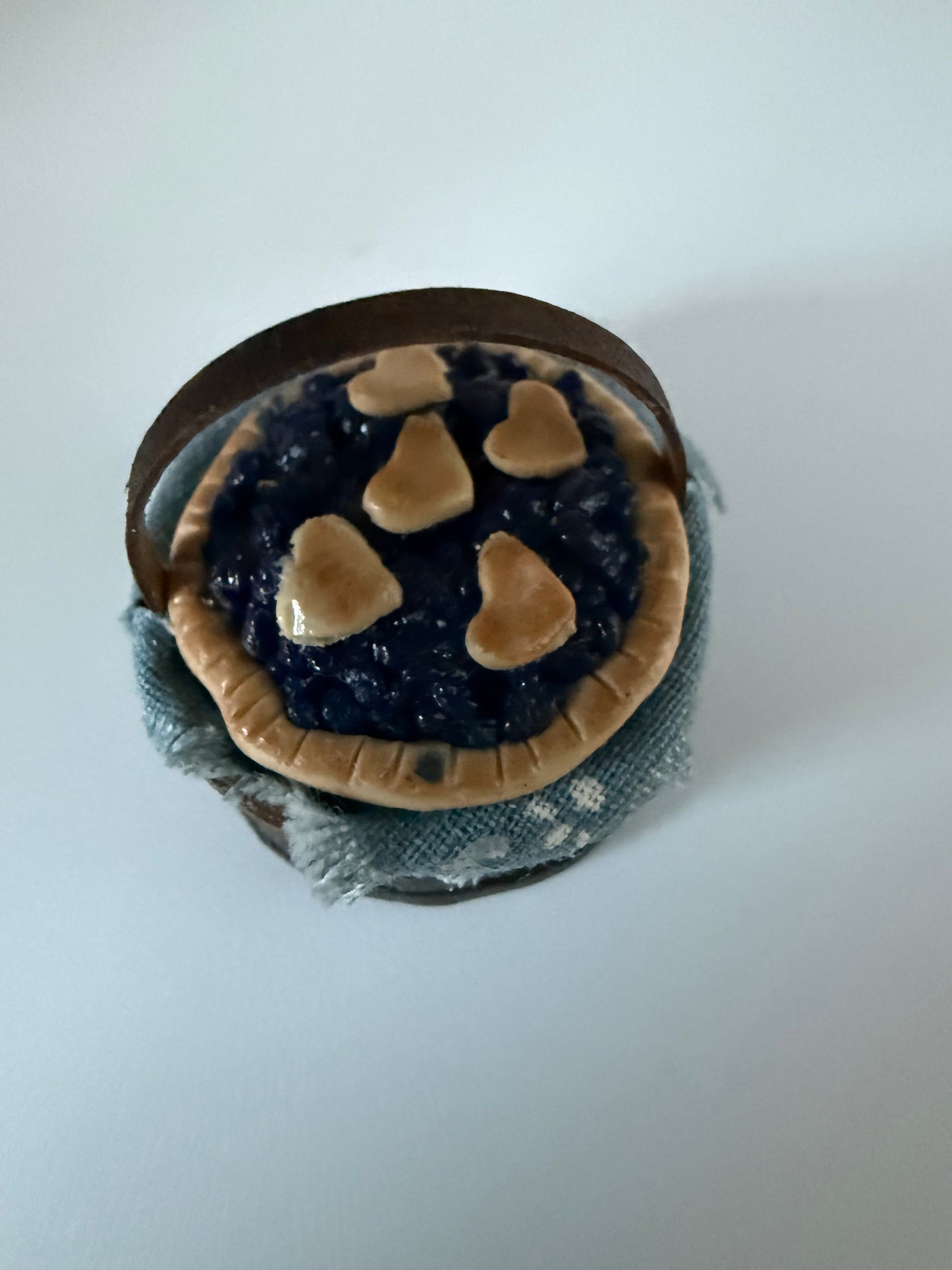 berry pie in a basket