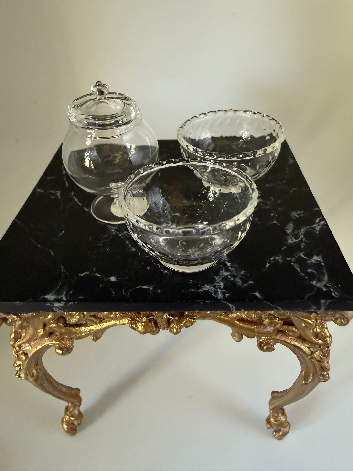 Crystal bowls and candy jar
