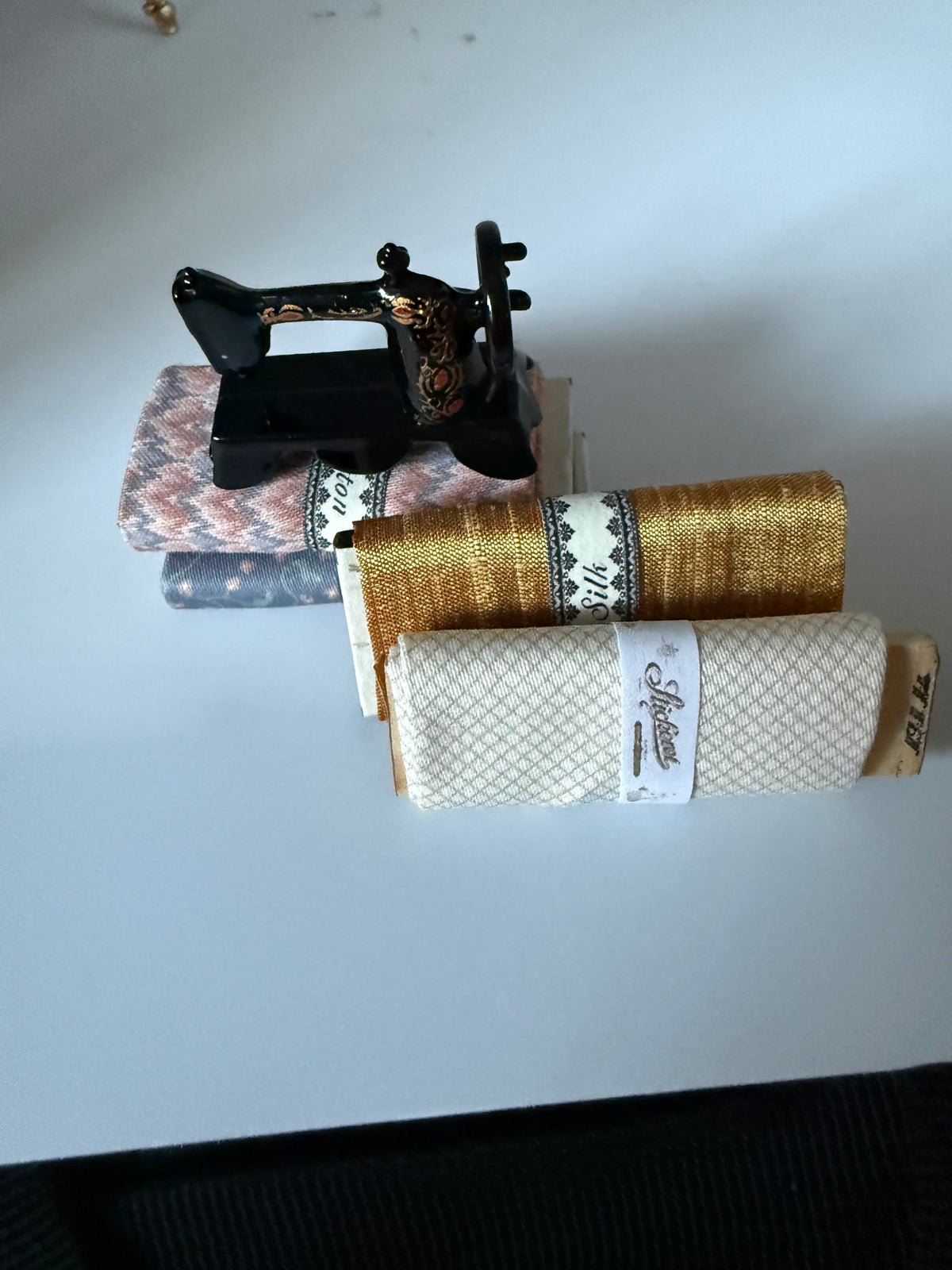 Fabric Bolts and Sewing Machine