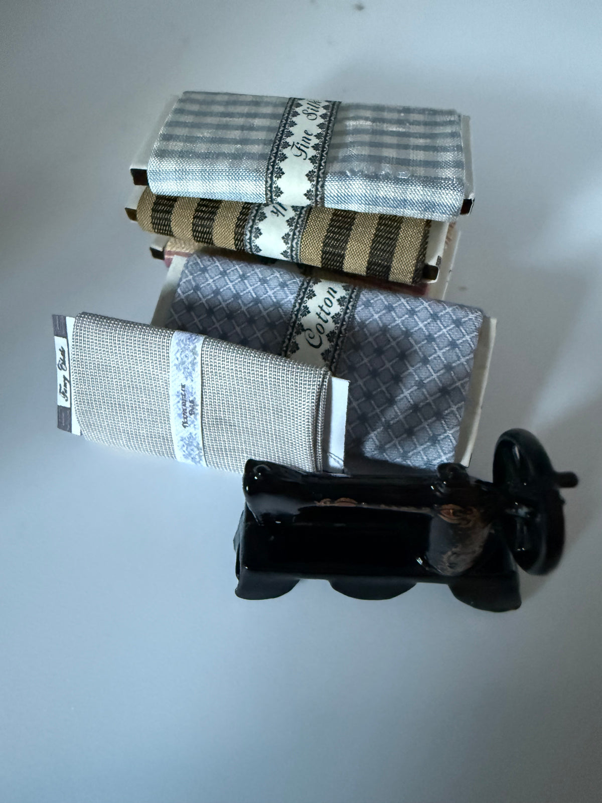 Fabric Bolts and Sewing Machine