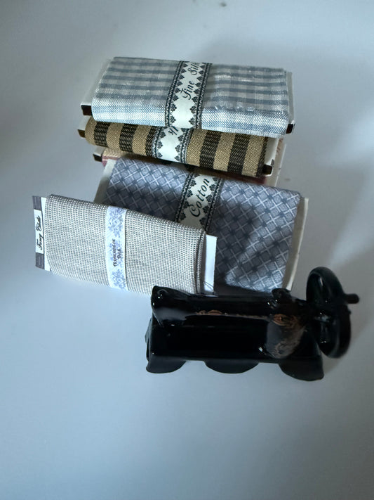 Fabric Bolts and Sewing Machine